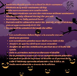 Halloween Parade Information